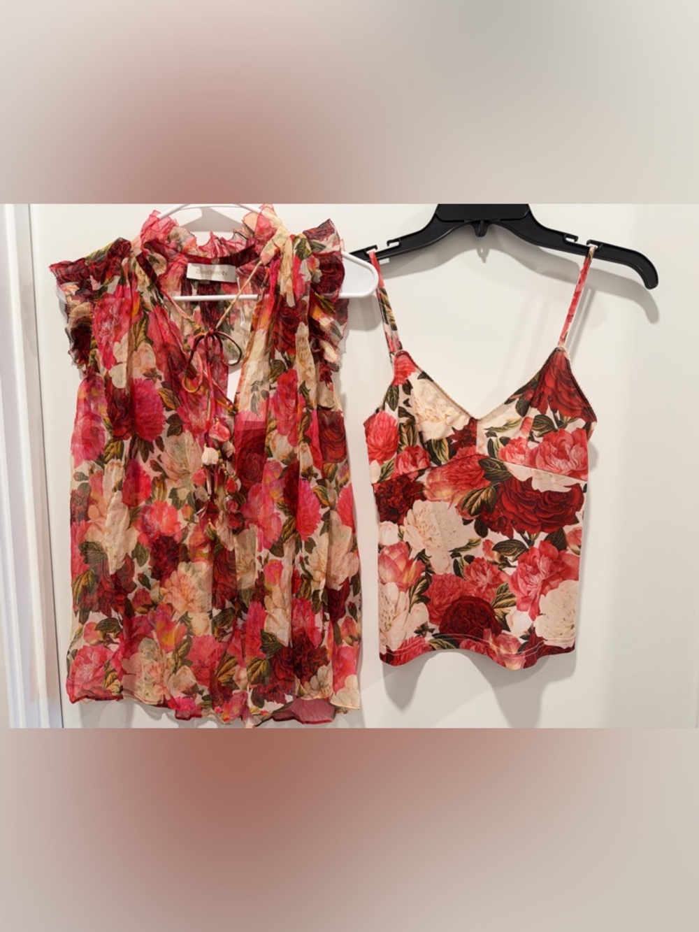 NWT AU0P 100%Silk Zimmermann Wonderland Frilled Tank - Picture 2 of 10